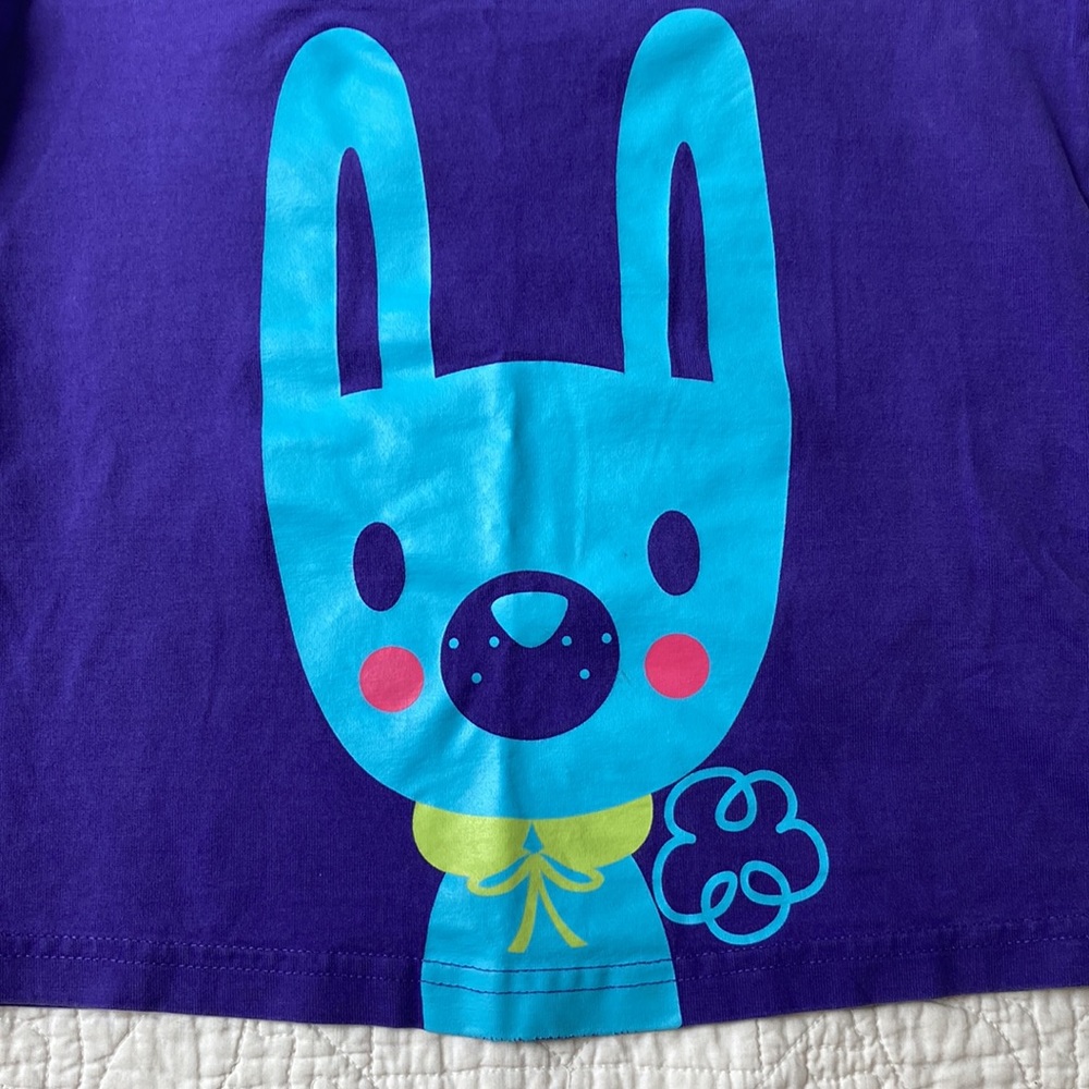 Hanna Andersson L/S bunny tee size 120 (age 6 - 7)